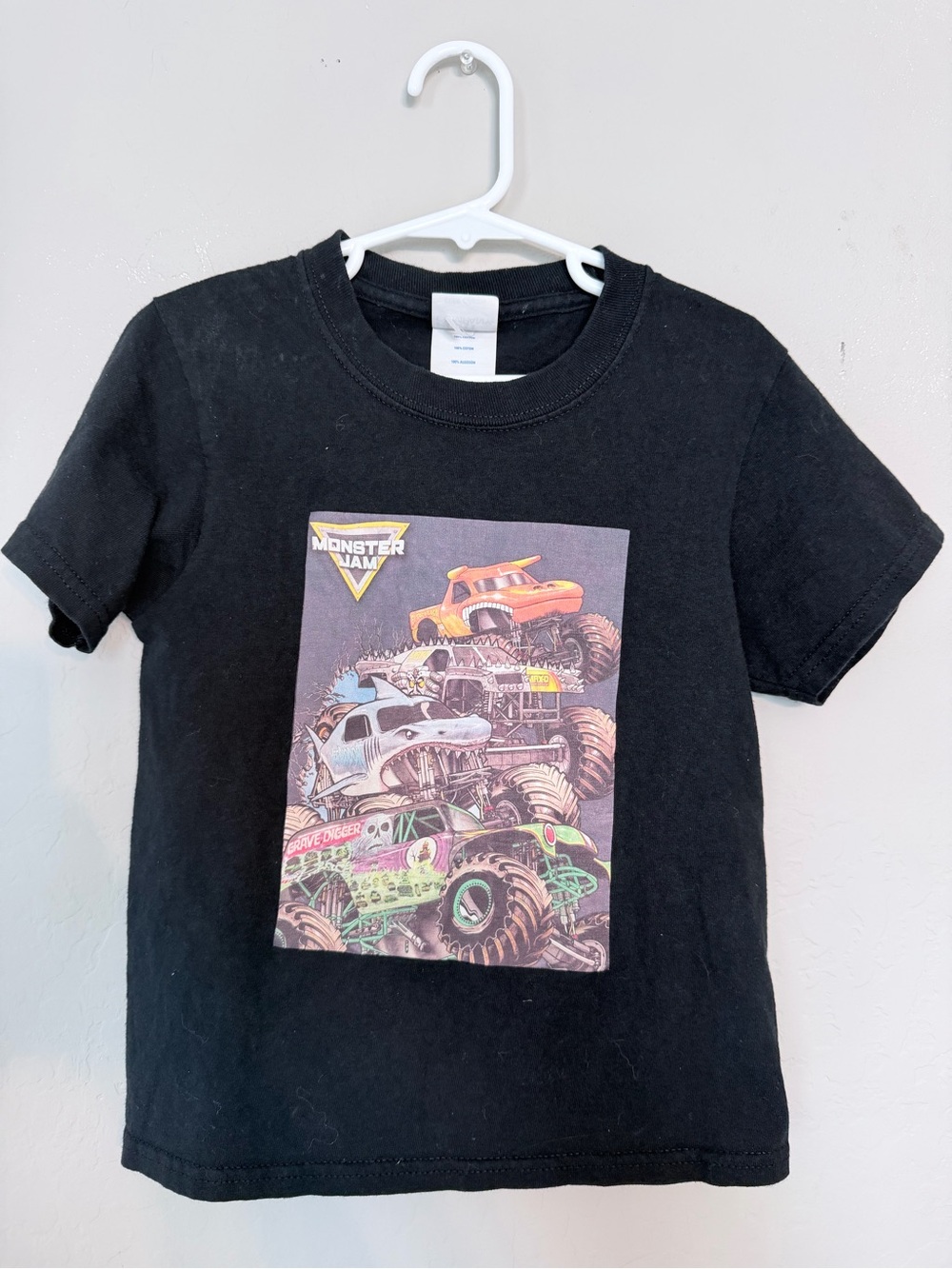 Monster Jam Black Kids Short Sleeve Tee